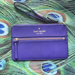 Kate Spade Purple Wristlet 6.5” x 4”